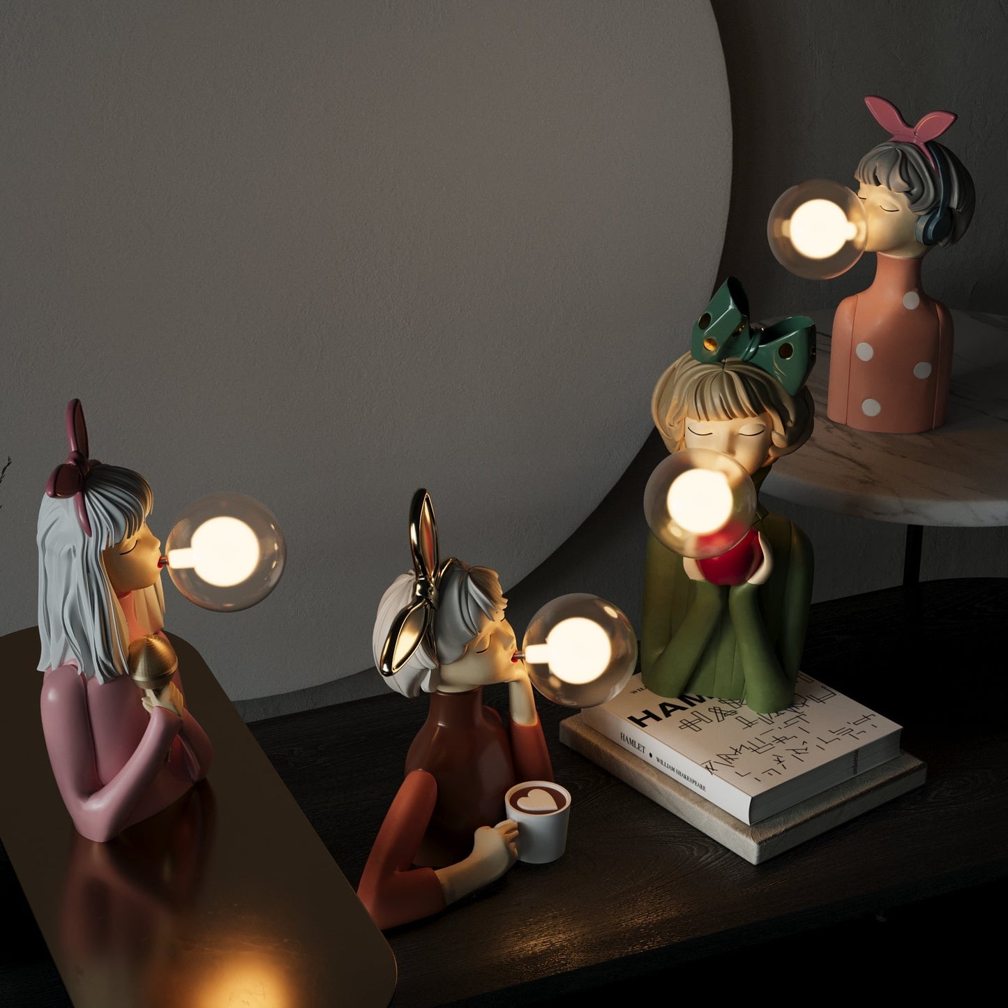 LUMINAIRE – Handcrafted Artistic Table Lamp