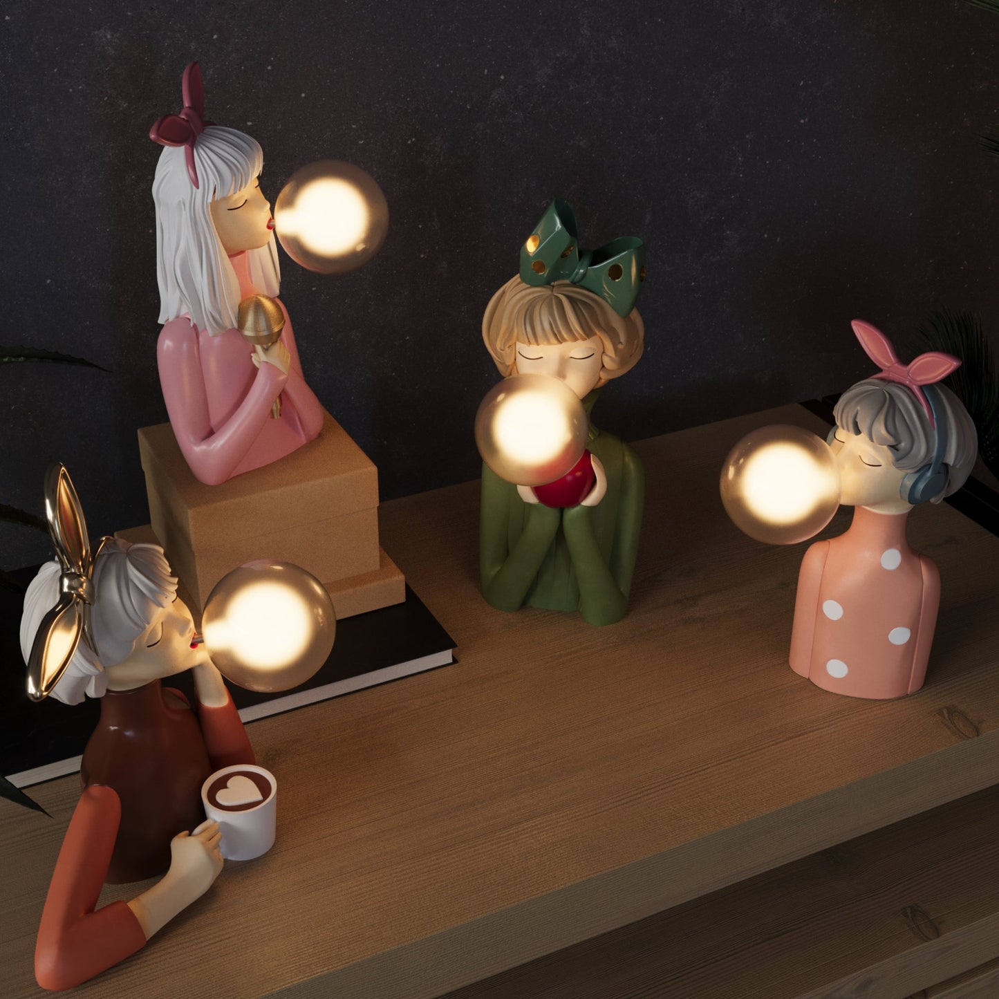 LUMINAIRE – Handcrafted Artistic Table Lamp