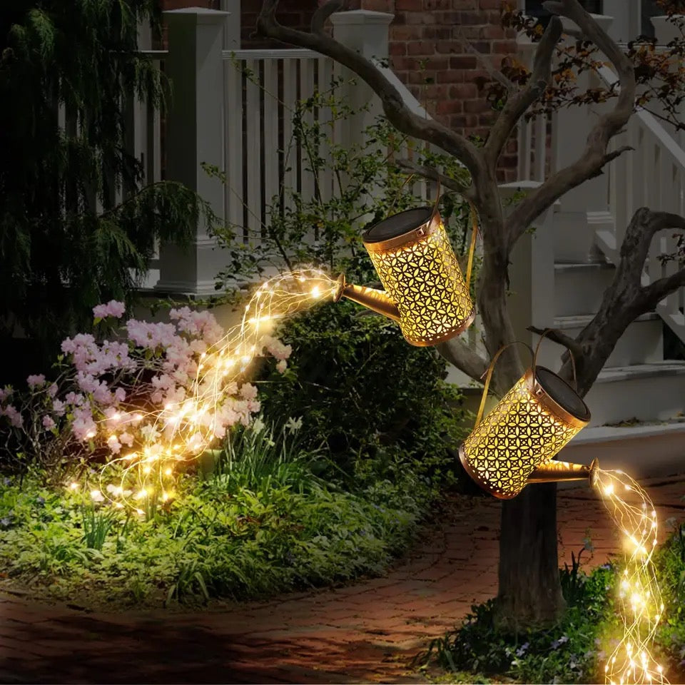 Enchanting Solar Watering Can Lamp