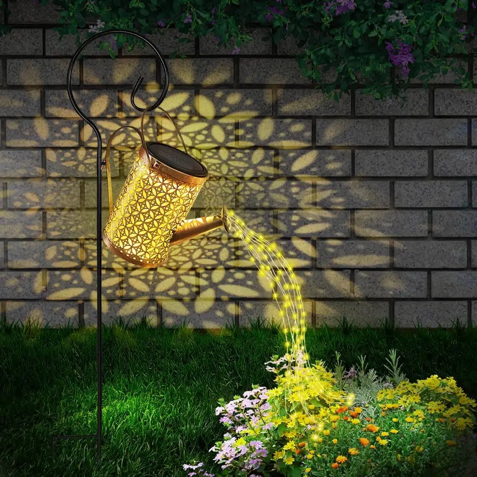 Enchanting Solar Watering Can Lamp