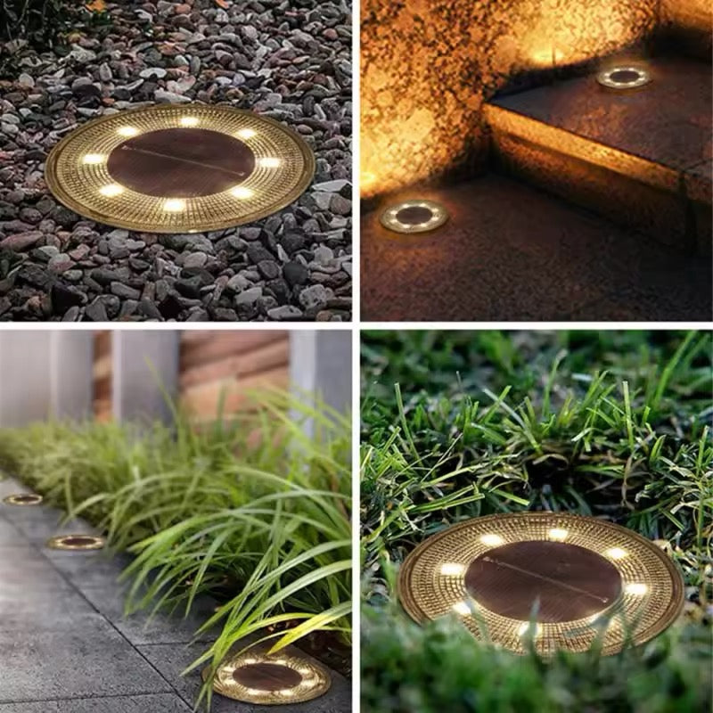 Elegant Solar Ground Lamp for Gardens