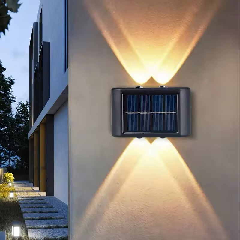 Elegant Solar-Powered LED Wall Lights