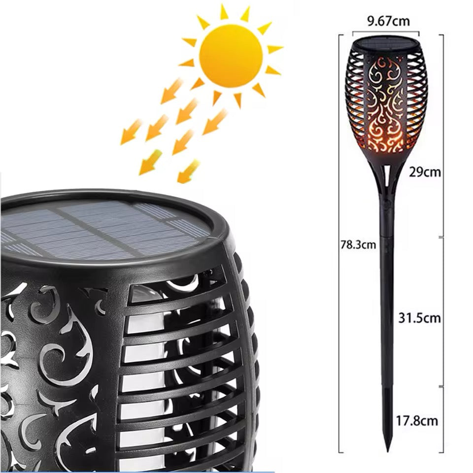 Eco-Friendly Solar Torch Lamp for Gardens
