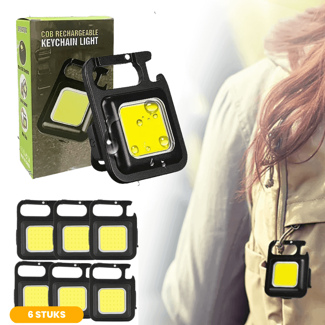 Versatile LED Keychain Light & Tool