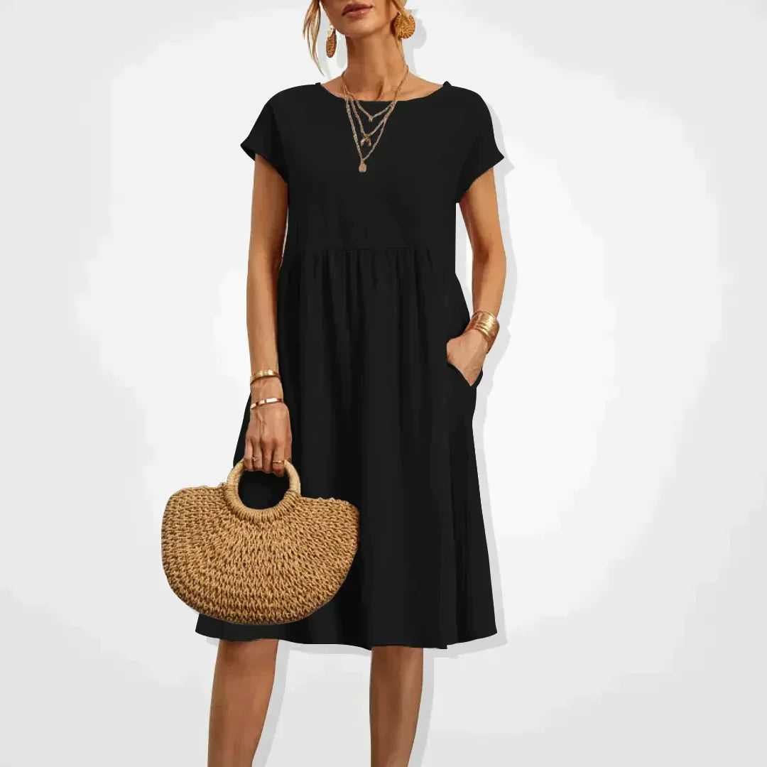 Elegant Flowing Midi Dress for Comfort