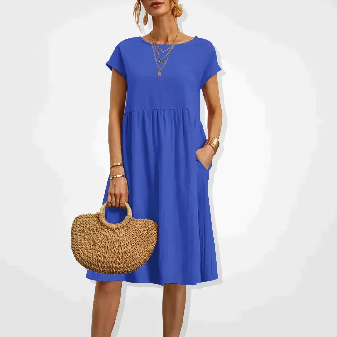 Elegant Flowing Midi Dress for Comfort