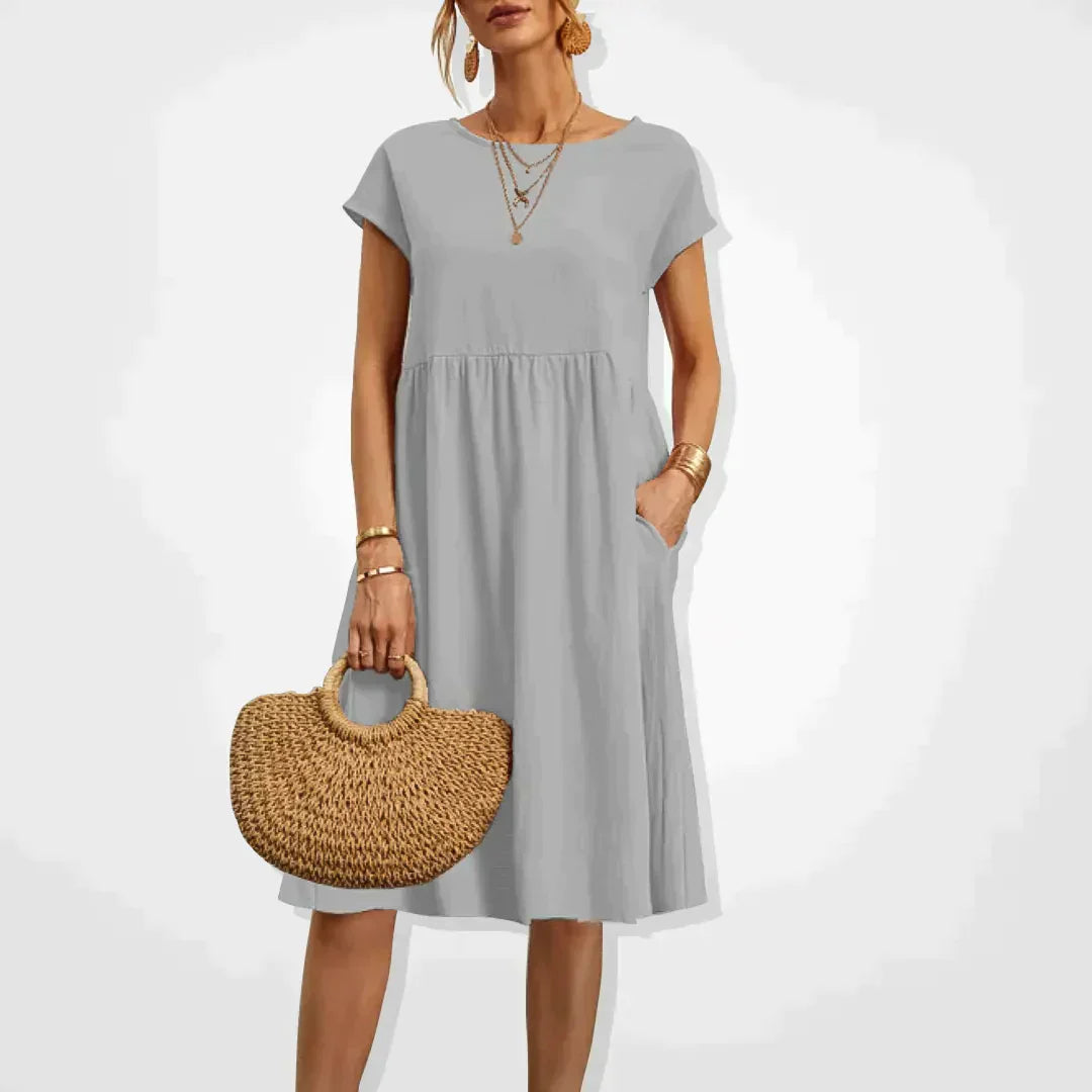 Elegant Flowing Midi Dress for Comfort