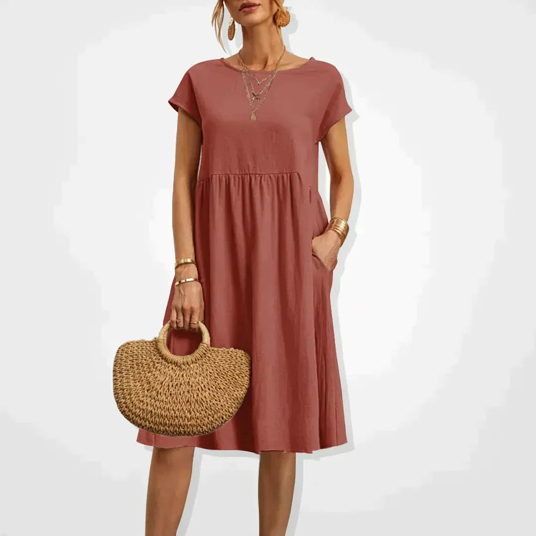 Elegant Flowing Midi Dress for Comfort