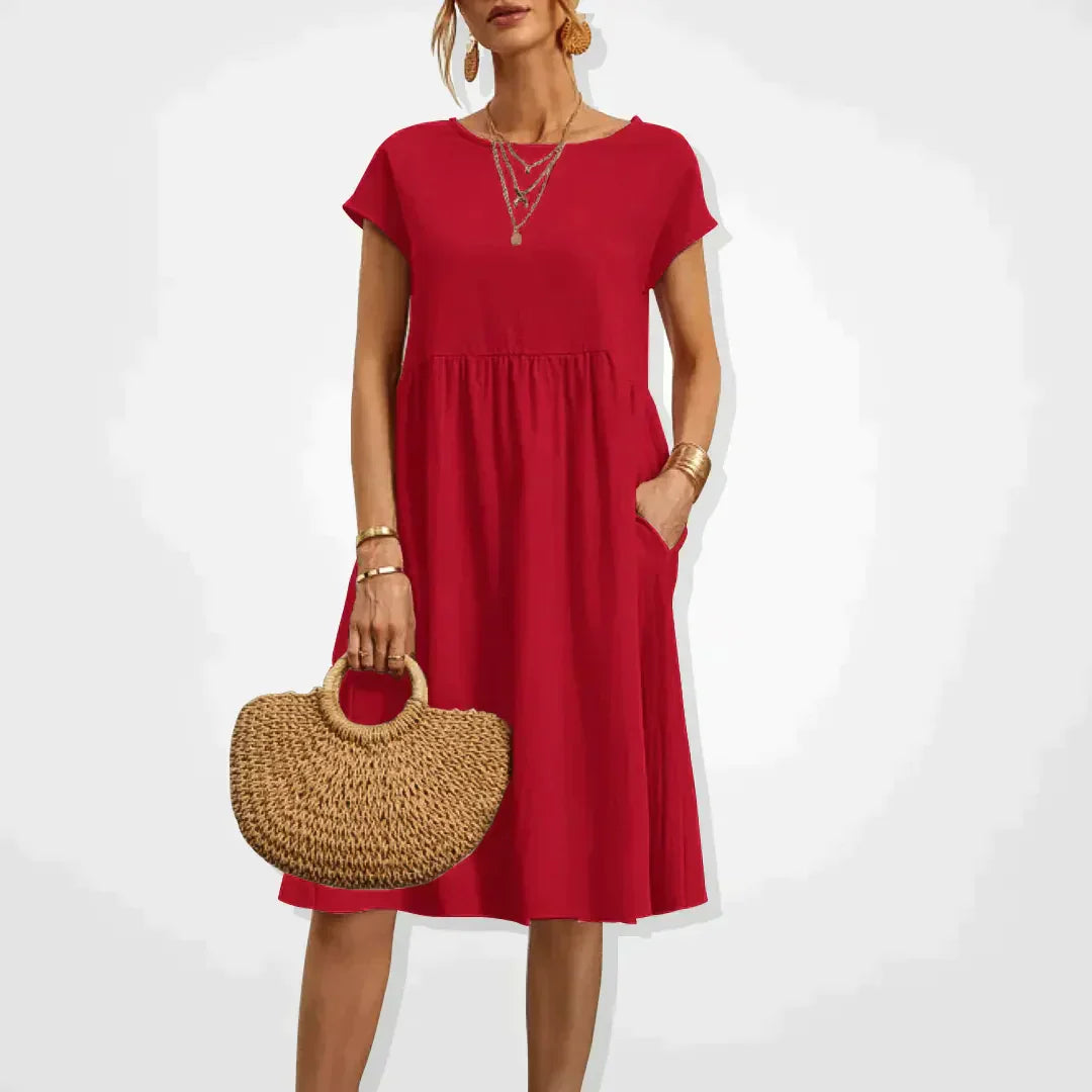 Elegant Flowing Midi Dress for Comfort