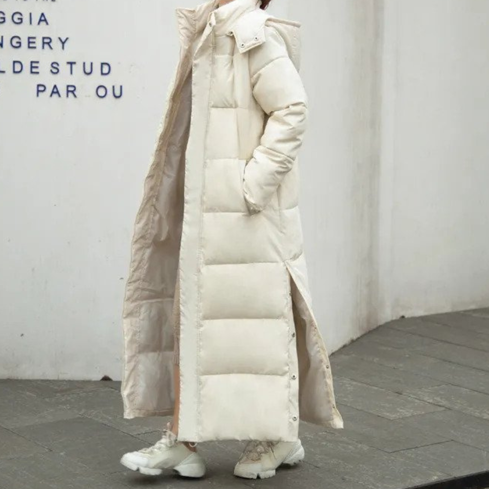 Cozy Long Quilted Winter Jacket for Women