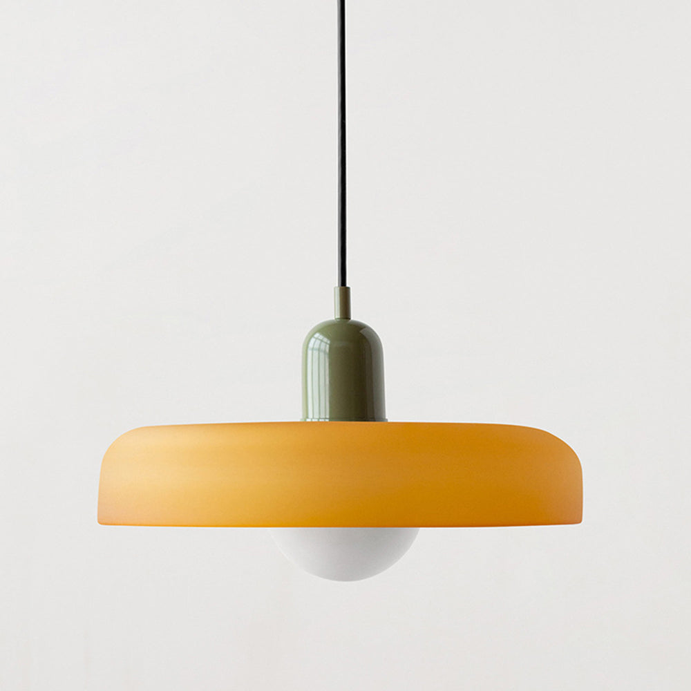 LUMINOUS ARTISAN – Elegant Colored Glass Pendant Lamp