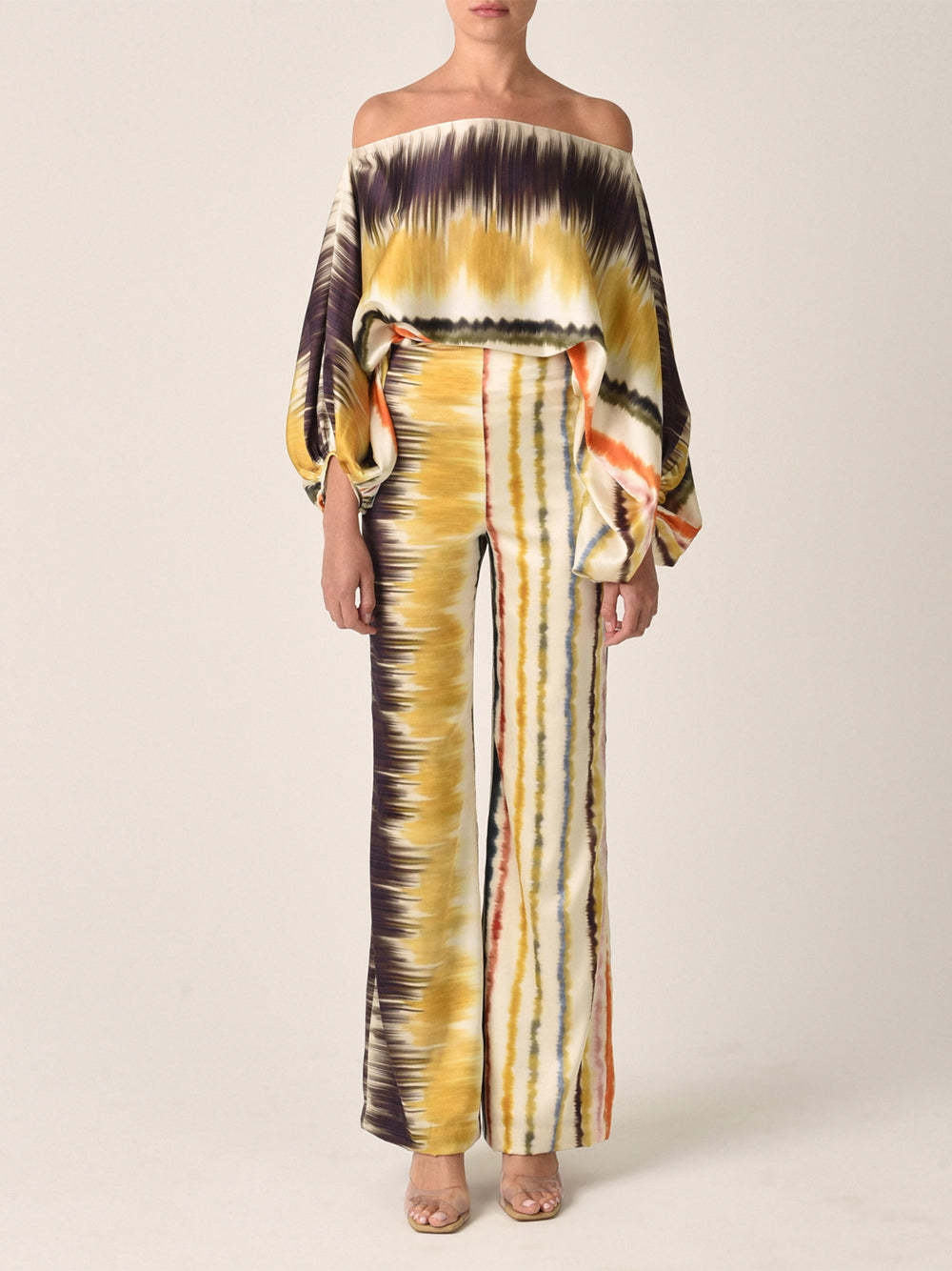 Elegant 3D Effect Wide Leg Pantsuit