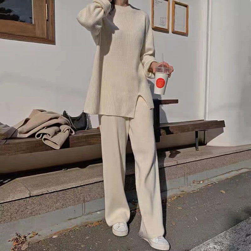 Trendy Wide-Leg Suit Set for Women