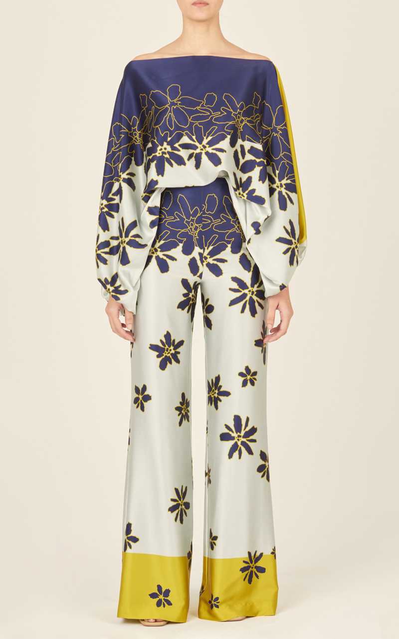 Elegant 3D Effect Wide Leg Pantsuit