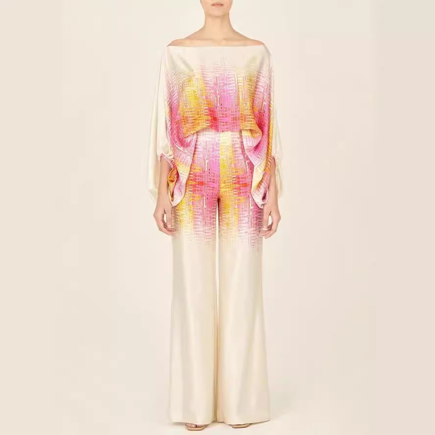 Elegant 3D Effect Wide Leg Pantsuit