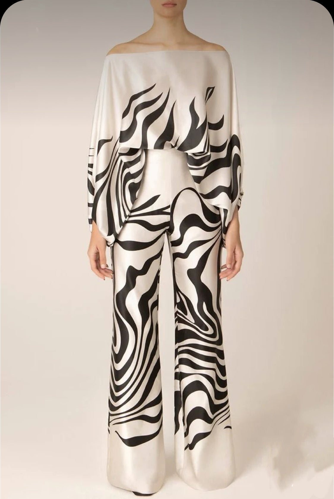 Elegant 3D Effect Wide Leg Pantsuit