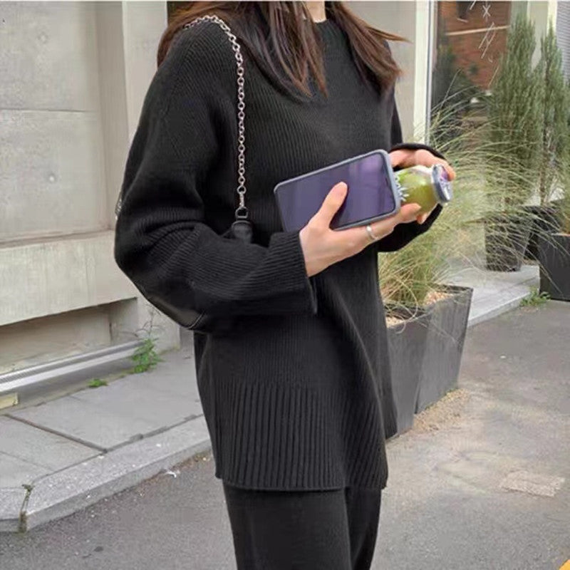 Trendy Wide-Leg Suit Set for Women