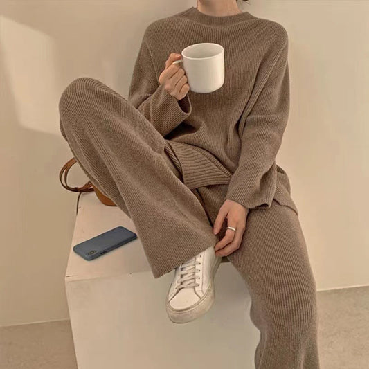 Trendy Wide-Leg Suit Set for Women