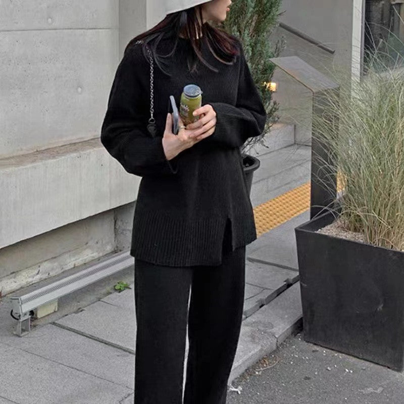 Trendy Wide-Leg Suit Set for Women