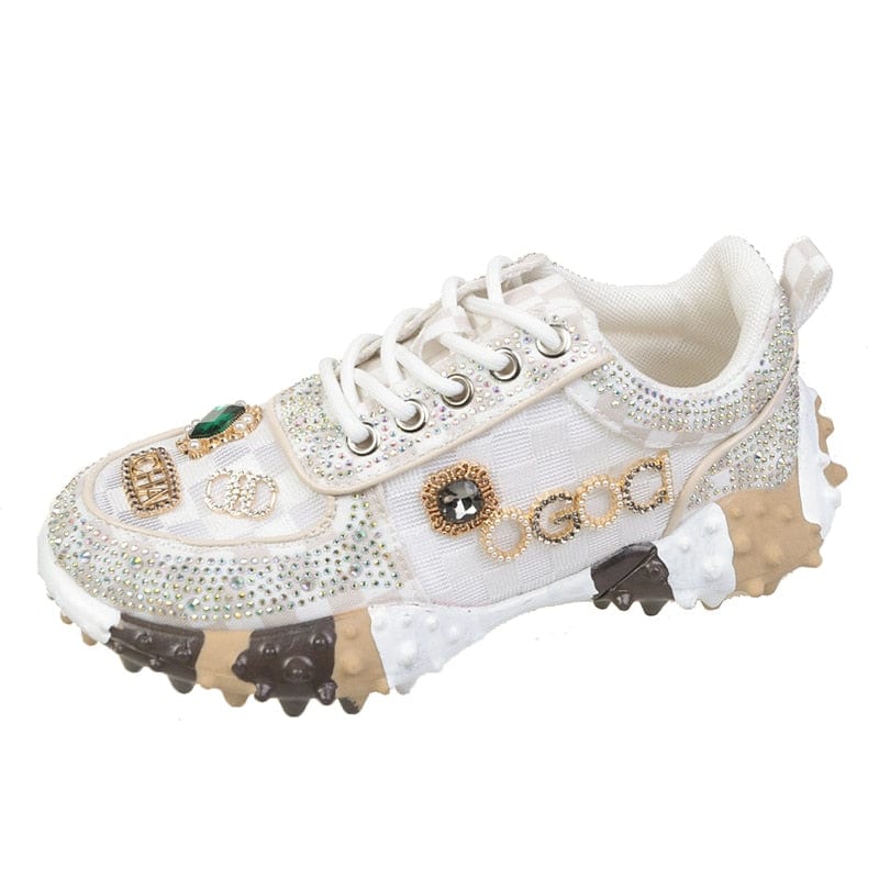 Radiant Diamond-Embellished Luxury Footwear