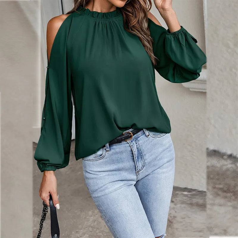 Chic Women's Long Sleeve Blouse