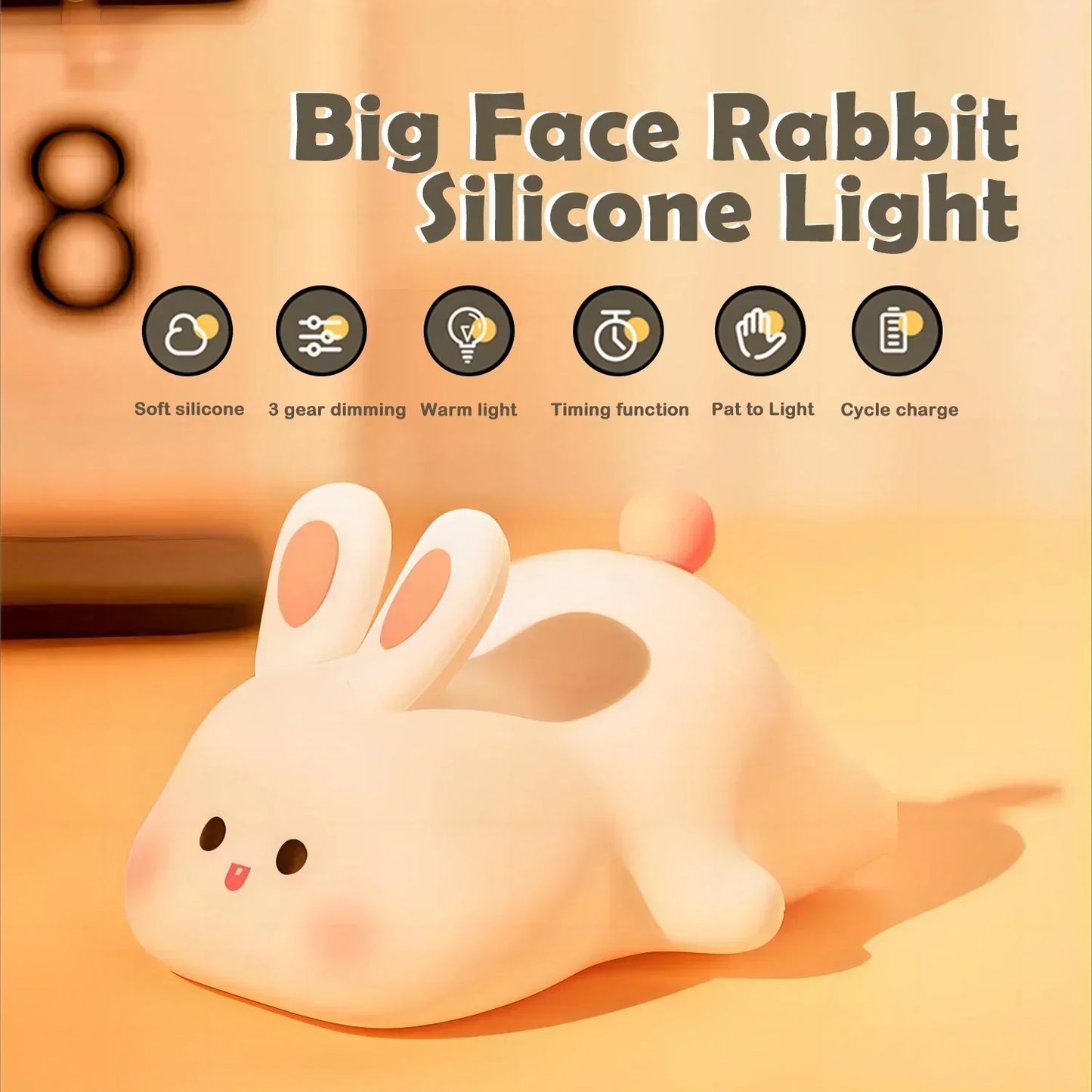LUNAROO – Adorable Bunny Night Light for Kids