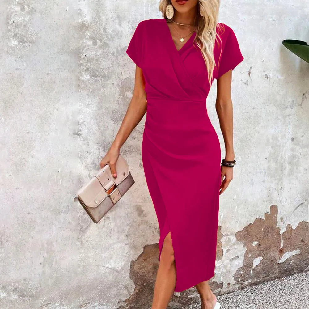 Elegant Tulip Dress with Stylish Slit