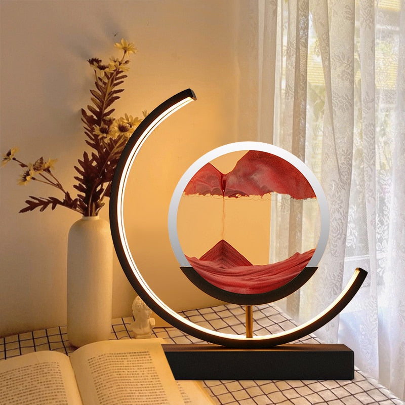 SANDSCAPE – Dynamic 3D Sand Bowl Table Lamp