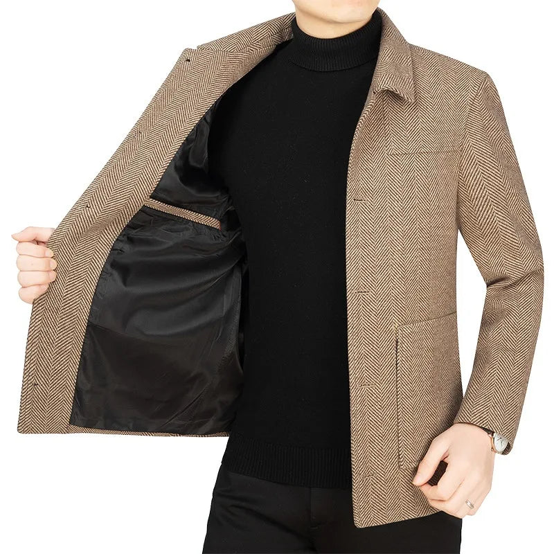Elegant Cashmere-Wool Blazer for Modern Style