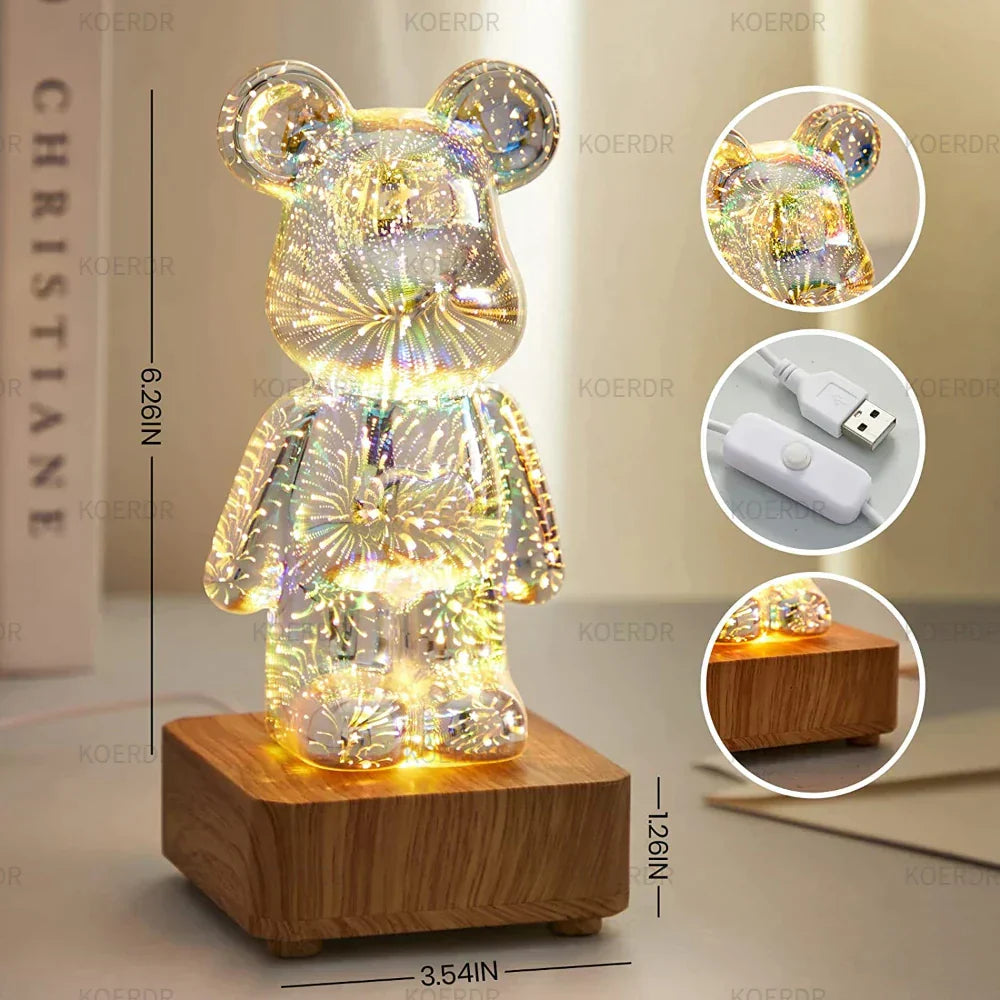 FIRESPARK – Enchanting 3D Fireworks Projection Lamp