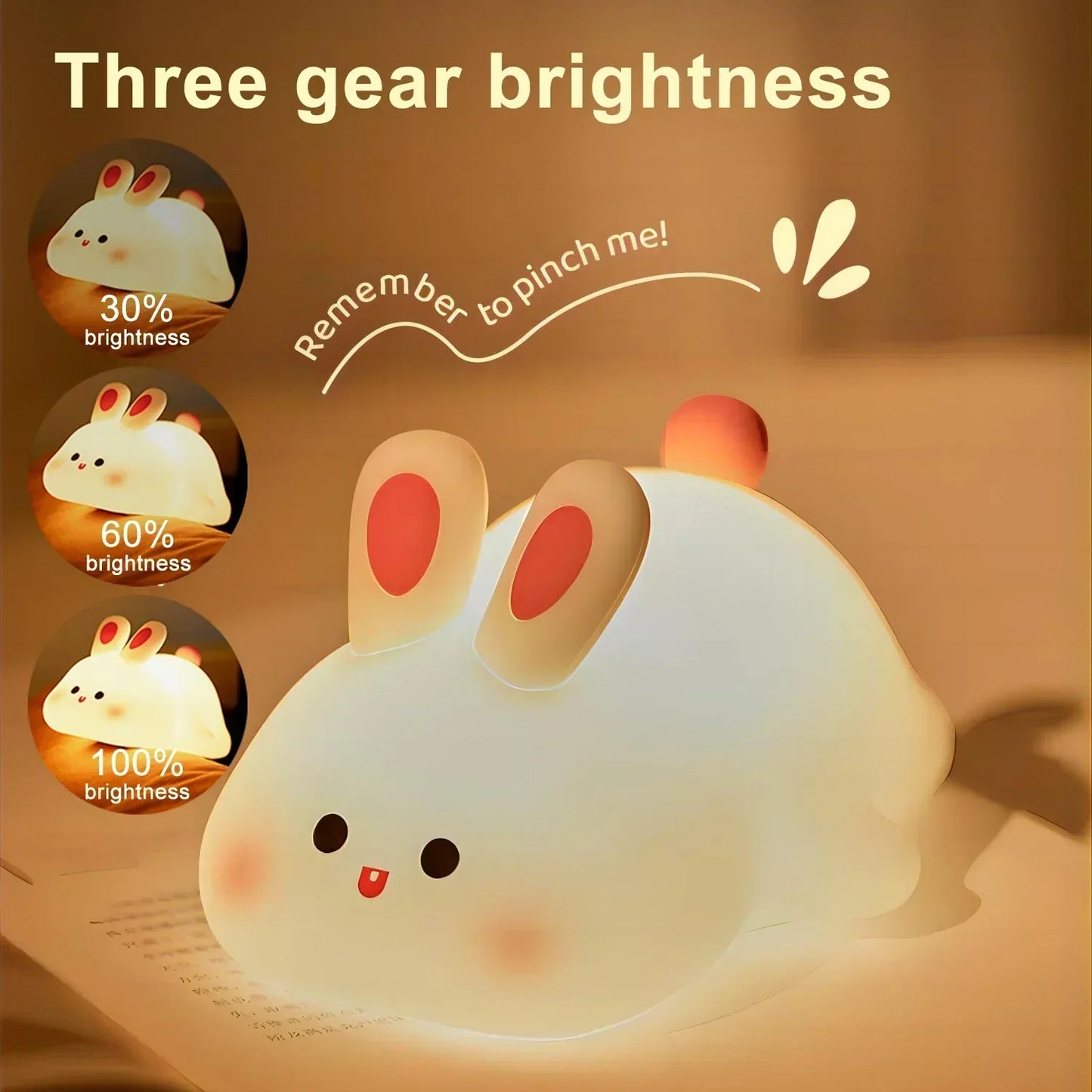 LUNAROO – Adorable Bunny Night Light for Kids