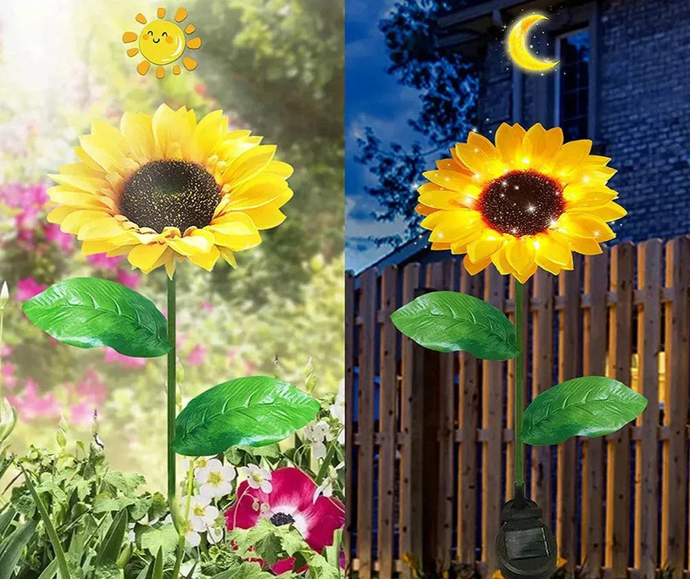 SUNSHINE BLOOM – Realistic Solar-Powered Garden Lamp
