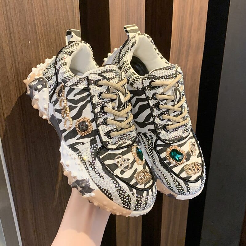 Radiant Diamond-Embellished Luxury Footwear