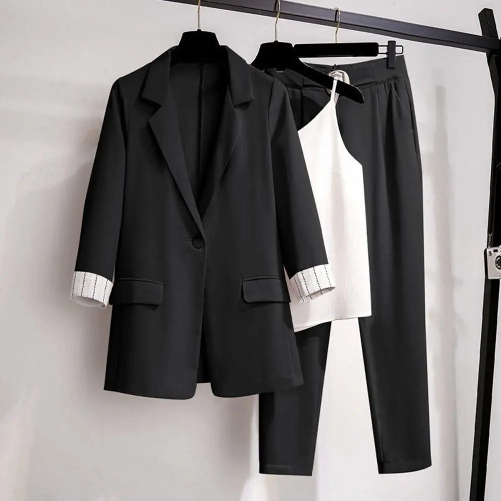 Elegant 3-Piece Blazer Suit Set