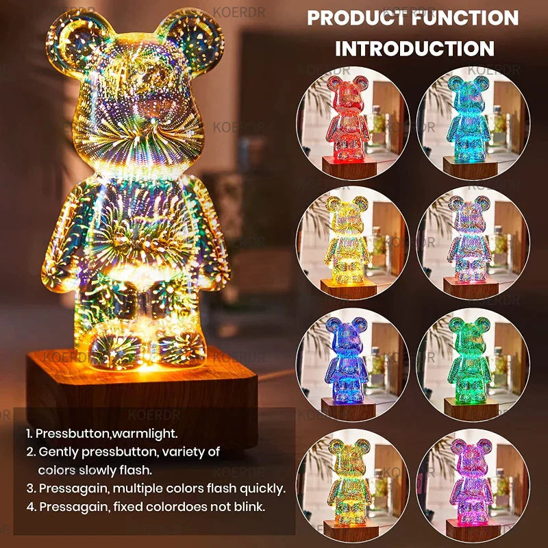 FIRESPARK – Enchanting 3D Fireworks Projection Lamp