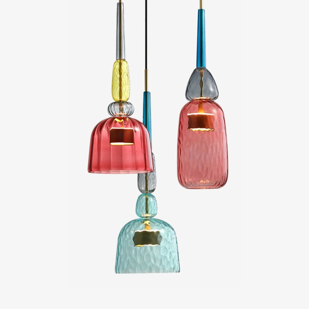 LUMINAIRE – Elegant Colored Glass Pendant Light