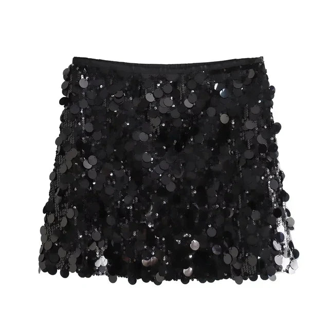 Radiant Mini Sequin Skirt for Women