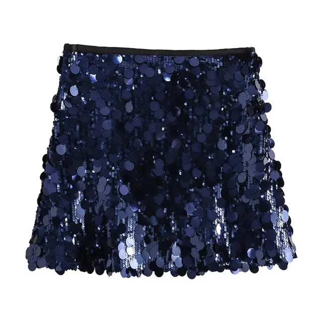 Radiant Mini Sequin Skirt for Women