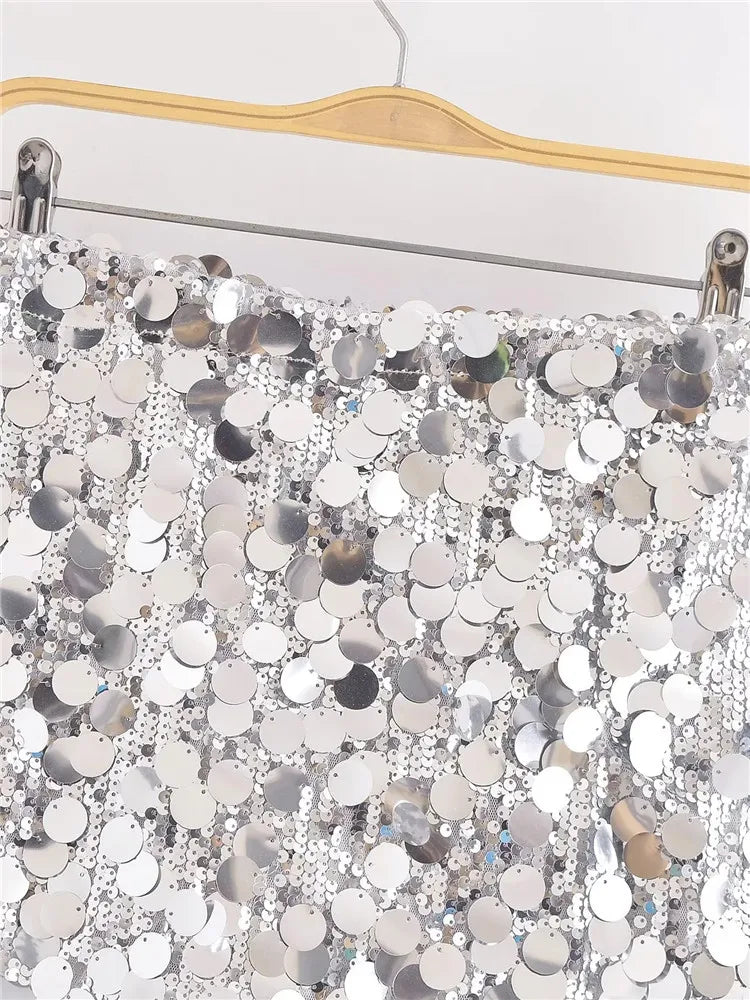 Radiant Mini Sequin Skirt for Women