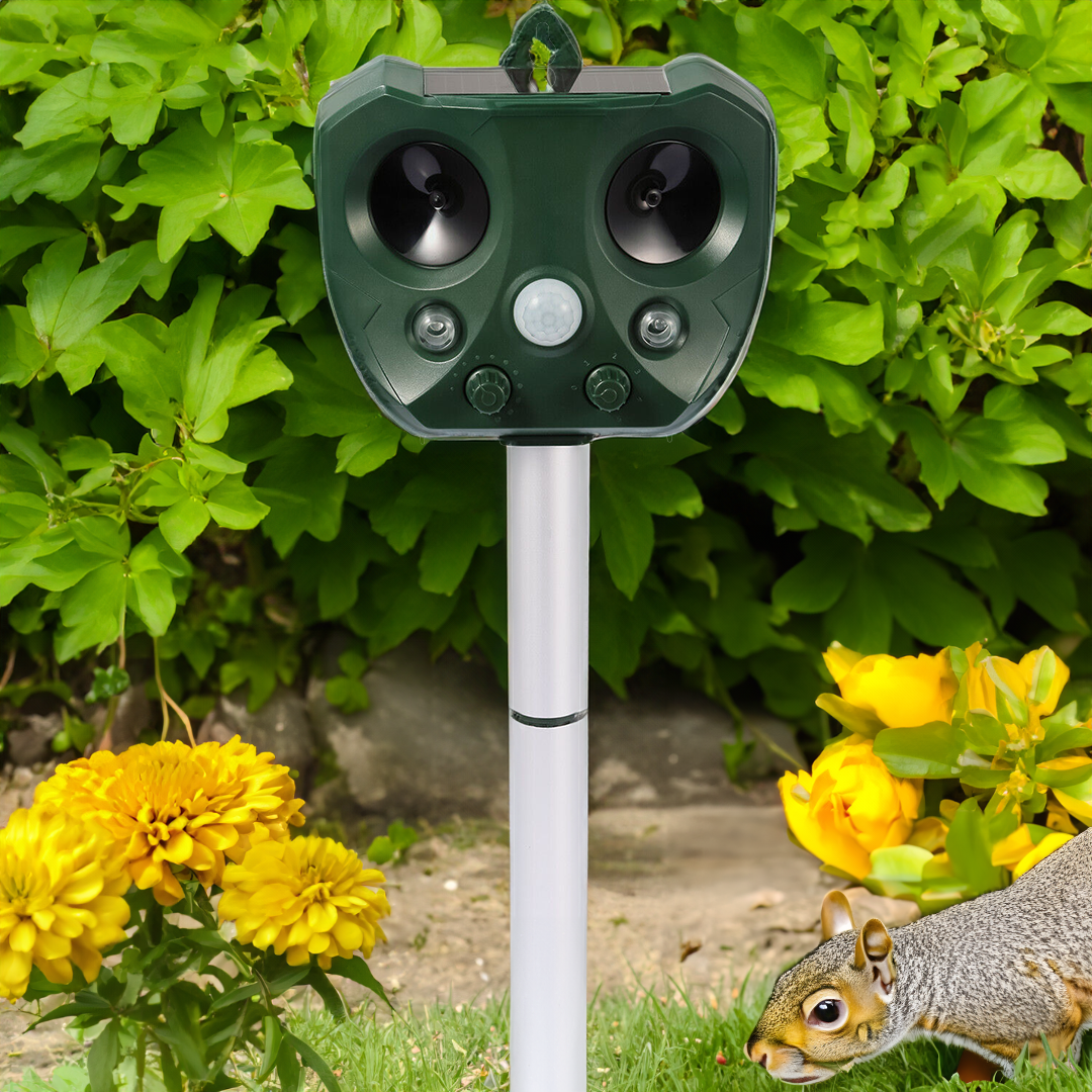Solar Ultrasonic Pest Repeller for Gardens