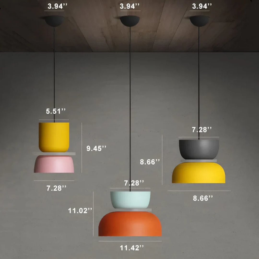 LUMINOUS MACARON – Colorful LED Pendant Light