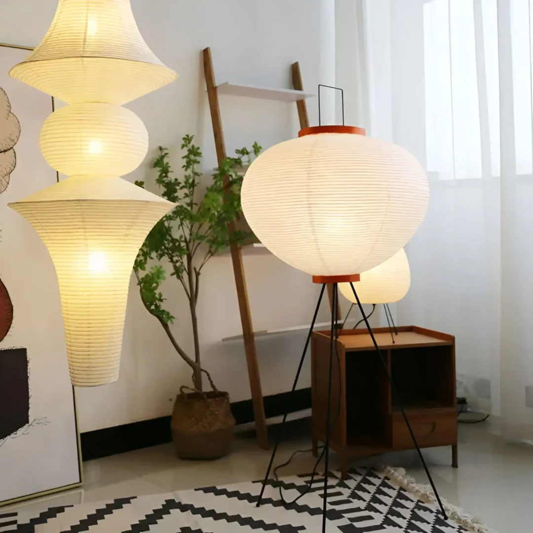 LUMINAIRE – Elegant Rice Paper Floor Lamp