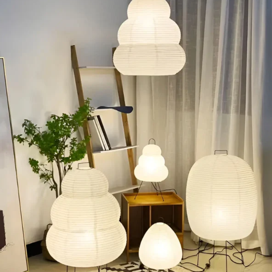 LUMINAIRE – Elegant Rice Paper Floor Lamp