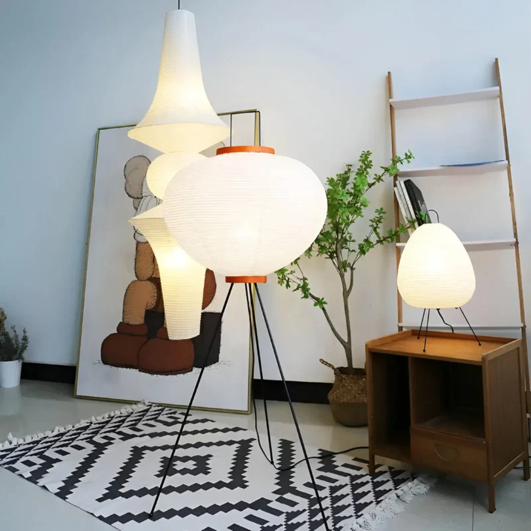 LUMINAIRE – Elegant Rice Paper Floor Lamp