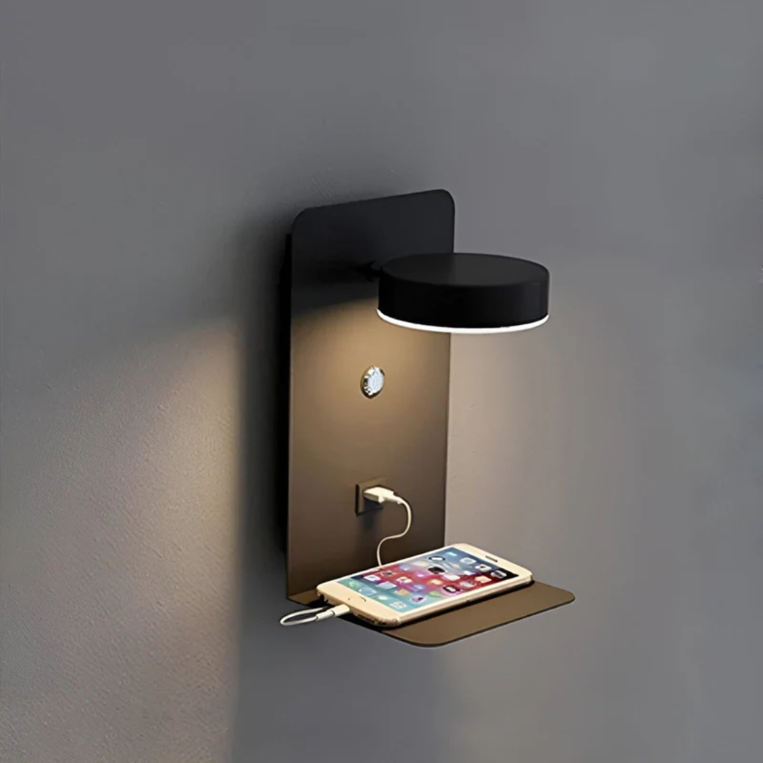 LUMINOX – Modern LED Wall Lamp with USB Charging