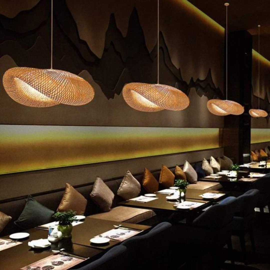 BAMBOO GLOW – Elegant LED Hanging Lamp