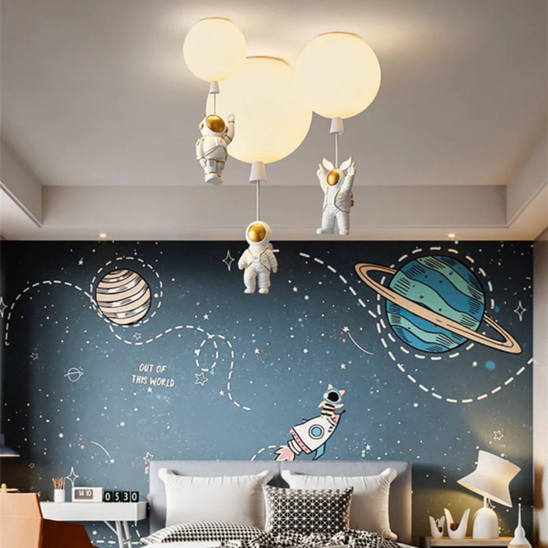 LUNARIS – Enchanting Astronaut Ceiling Light for Kids