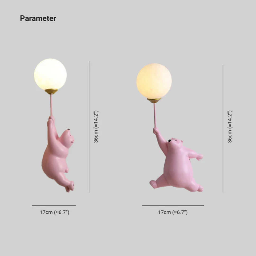BEARLUXE – Adorable LED Wall Lamp for Kids