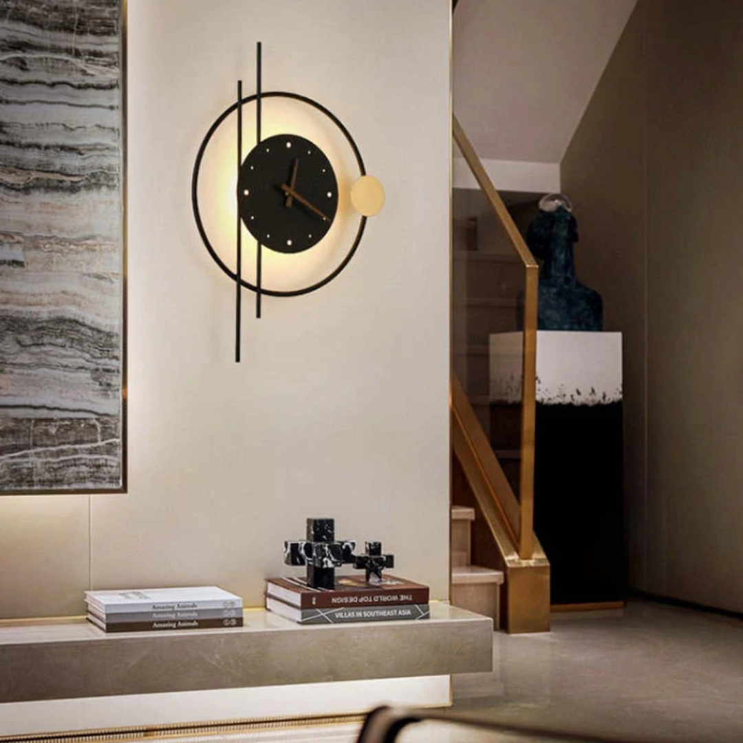 LUMINA – Elegant LED Wall Clock Light
