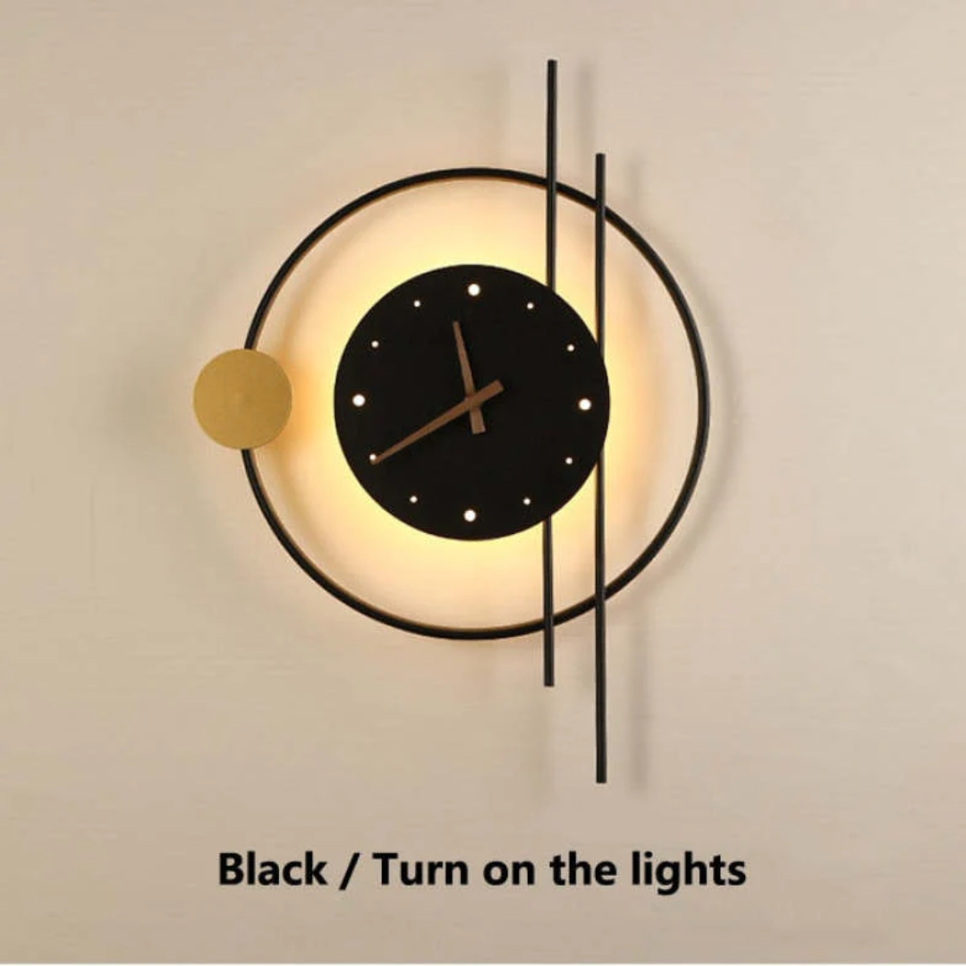 LUMINA – Elegant LED Wall Clock Light